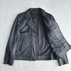 【美品】リューグーレザーズ　レザージャケット　ダブル　羊革　ライダース
