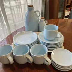 スタジオリット　パステルメッセージ　 ブルーの食器セット　15点➕1点のサムネイル