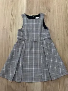 ZARA チェック柄 ノースリーブワンピース