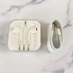 【新品未使用】iPhone純正付属品② 有線イヤホン ジャックタイプ2点set