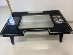 珍品　テーブル筐体のガラスを使ったちゃぶ台です
