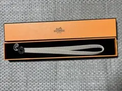 HERMES ストラップ ベージュ シルバー金具のサムネイル