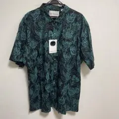 RAINMAKER 開襟 半袖シャツ D BLACK FLOWER - メルカリ
