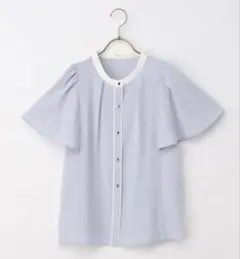 【美品】Honeys 配色フレア袖ブラウス