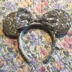 ミニーマウスシルバースパンコールカチューシャ