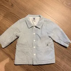 本日値下げ最終】petit bateauストライプ柄ジャケットとパンツセット