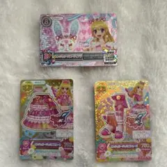 アイカツカード　エンジェリージェミニコーデ　3枚セット　星宮いちご