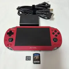 【美品】PS Vita 1000 コズミックレッド