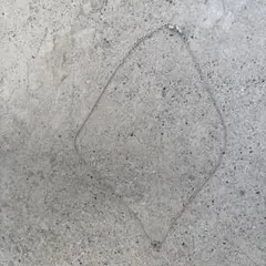 シルバー V字型 チェーンネックレス