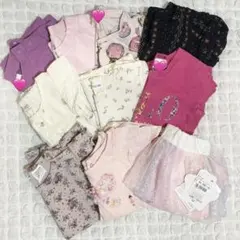 女の子ベビー服80サイズまとめ売り　春夏　半袖トップス　Tシャツ　保育園着