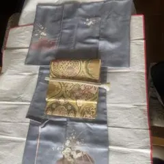 蒸し野菜様専用】フルセット【しつけ糸付き】訪問着→ 紬地 総刺繍