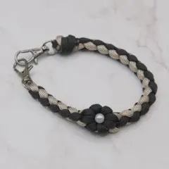 ハンドメイド ハンドストラップ スマホ チャーム パラコード 花x1 HS117