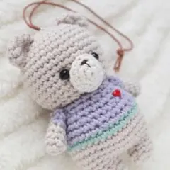 小*鈴様 いなりのあみぐるみ　コットン　くま　M