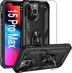 スマホケース iPhone 15 ProMax ケース 耐衝撃 リング スタンド