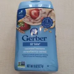 Gerber lil' bits オートミールバナナイチゴシリアル 8ozのサムネイル