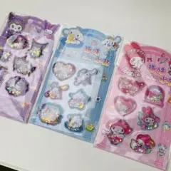 3枚セットクロミ　メロディウォーターシールシナモロール