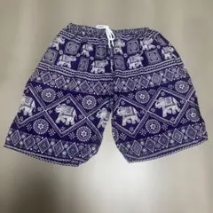 タイにて購入　タイパンツ【ショート83】濃紫のサムネイル