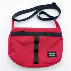 ビームスデザイン ショルダーバッグ レッド×ブラック BEAMS DESIGN