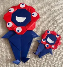 折り紙キャラクターセット（青赤）