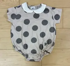 水玉模様ロンパース 80cm