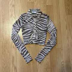 ❤︎ベルシュカ❤︎ゼブラ柄シアーシャツ❤︎のサムネイル