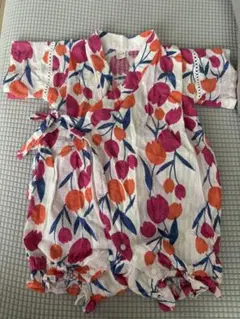 après les cours 花柄甚平 80