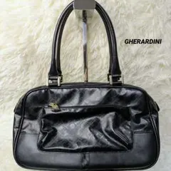 GHERARDINI ゲラルディーニ ハンドバッグ ボストンバッグ ソフティ 黒