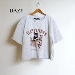 デイジー【XL】Tシャツ 犬プリント 半袖 カジュアル b304