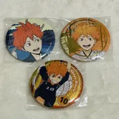 ハイキュー 日向翔陽 缶バッジ 3点セット