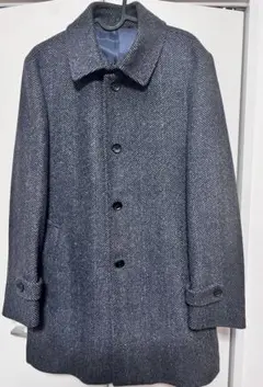 FINTES Men’s Herringboneヘリンボーンオーバーコート