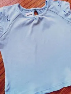[美品] familiar ファミリア　ノースリーブ　Tシャツ110cm 水色
