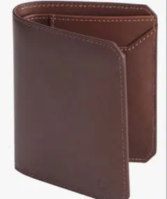 DOMAT 本革 二つ折り財布 メンズ ブラウン ミニマリスト