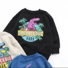 恐竜　裏毛トレーナー　スウェット