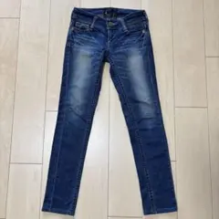 c17 シーセブンティーン【25×31】ストレッチスキニーデニム ダメージ加工