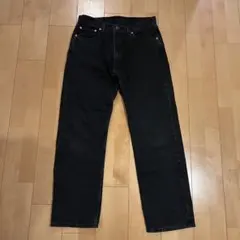 LEVI'S 555 ブラックデニム W33 L32 ワイドストレート