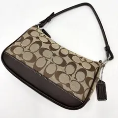 【未使用に近い】 coach アクセサリーポーチ ハンドバッグ 6094