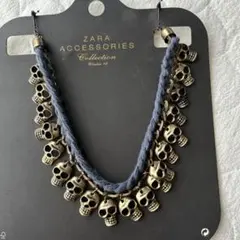 ZARA ACCESSORIES☆スカルモチーフ ネックレス☆ザラ☆アクセサリーのサムネイル