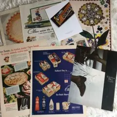 ⑤ 洋雑誌 洋書 切り離し約120ページ まとめ売り コラージュ