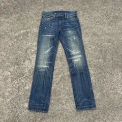 【Levi’s 511】 デニムパンツ W29 L32 スリム　ヒゲ 色落ち加工