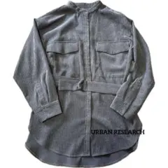 URBAN RESEARCHコーデュロイシャツ　ブラウン　Fサイズ　チュニック