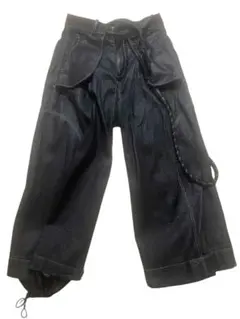 NUTEMPEROR ナッドエンペラー ネイビー ワイドパンツ サイズ3 NUTEMPEROR / ナットエンペラー - CIRCLE WIDE PANTS (BLACK) | RADD