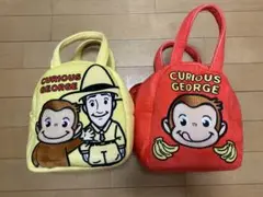 おさるのジョージ ハンドバッグ 2点セット