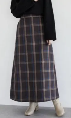 【新品・未使用】SUGAR SPOON チェックセミフレアスカート