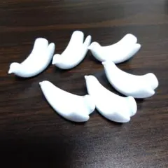 白い鳥型箸置き6個セット(陶器）