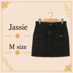 【美品】Jassie ミニスカート スカート ミニ丈 タイト カーキ Mのサムネイル