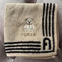 FURLA クマ刺繍タオルハンカチ