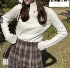 GRL★未使用★ カシミヤタッチタートルネックニットトップス