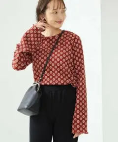 FREAK’S STORE フラワーストレッチロンＴ