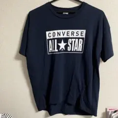 コンバース　半袖Tシャツ　ネイビー