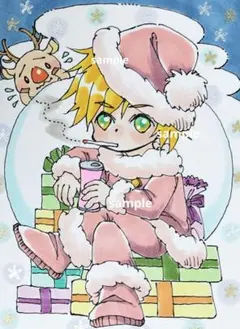 【休憩中】手描きイラスト　ミニイラスト　オリジナル　原画